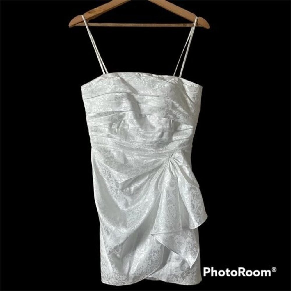 Ronny Kobo Womens Mini Dress Sz S White NYE Holiday Cocktail Event Party Summer